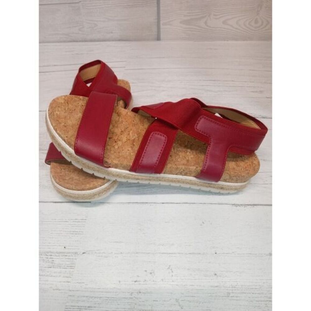 Adrienne Vittadini Women's Size 6.5 Pritin Red Sandals